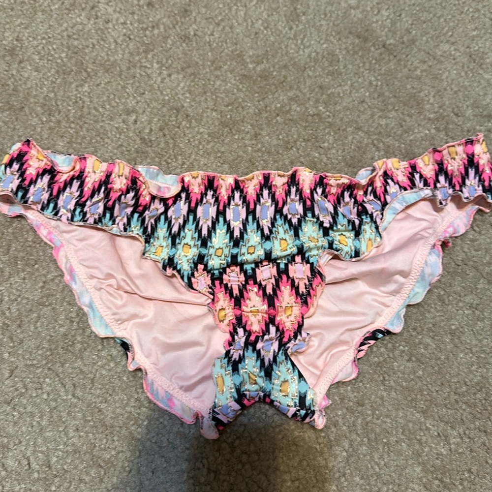 Multicolor patterned strapless bikini - Picture 5 of 7